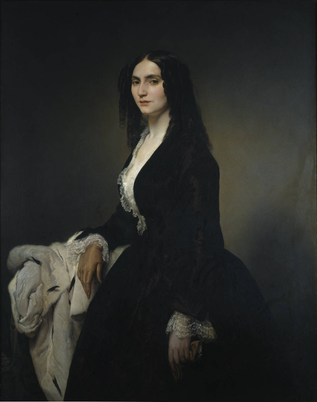 Ritratto di Matilde Juva Branca, ritratto di Matilde Juva Branca (dipinto) di Hayez Francesco (metà sec. XIX)