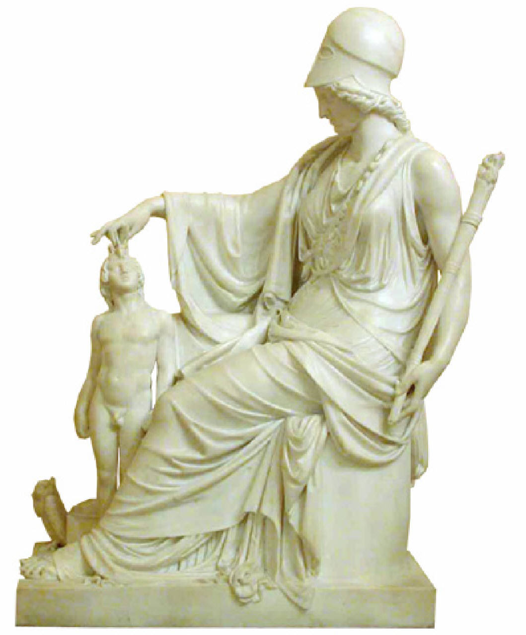 Minerva infonde l'anima all'automa di Prometeo, minerva infonde l'anima all'automa di prometeo (gruppo scultoreo) di Pacetti Camillo (inizio sec. XIX)