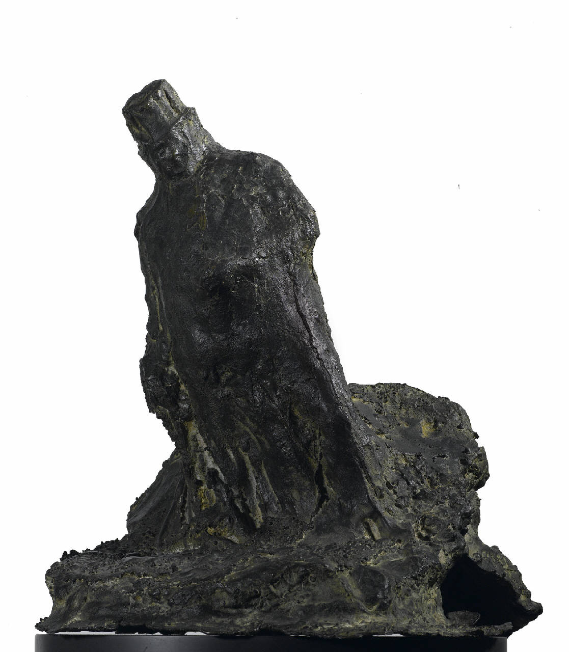 Bookmaker, uomo con cappello a cilindro (statua) di Rosso Medardo (inizio sec. XX)