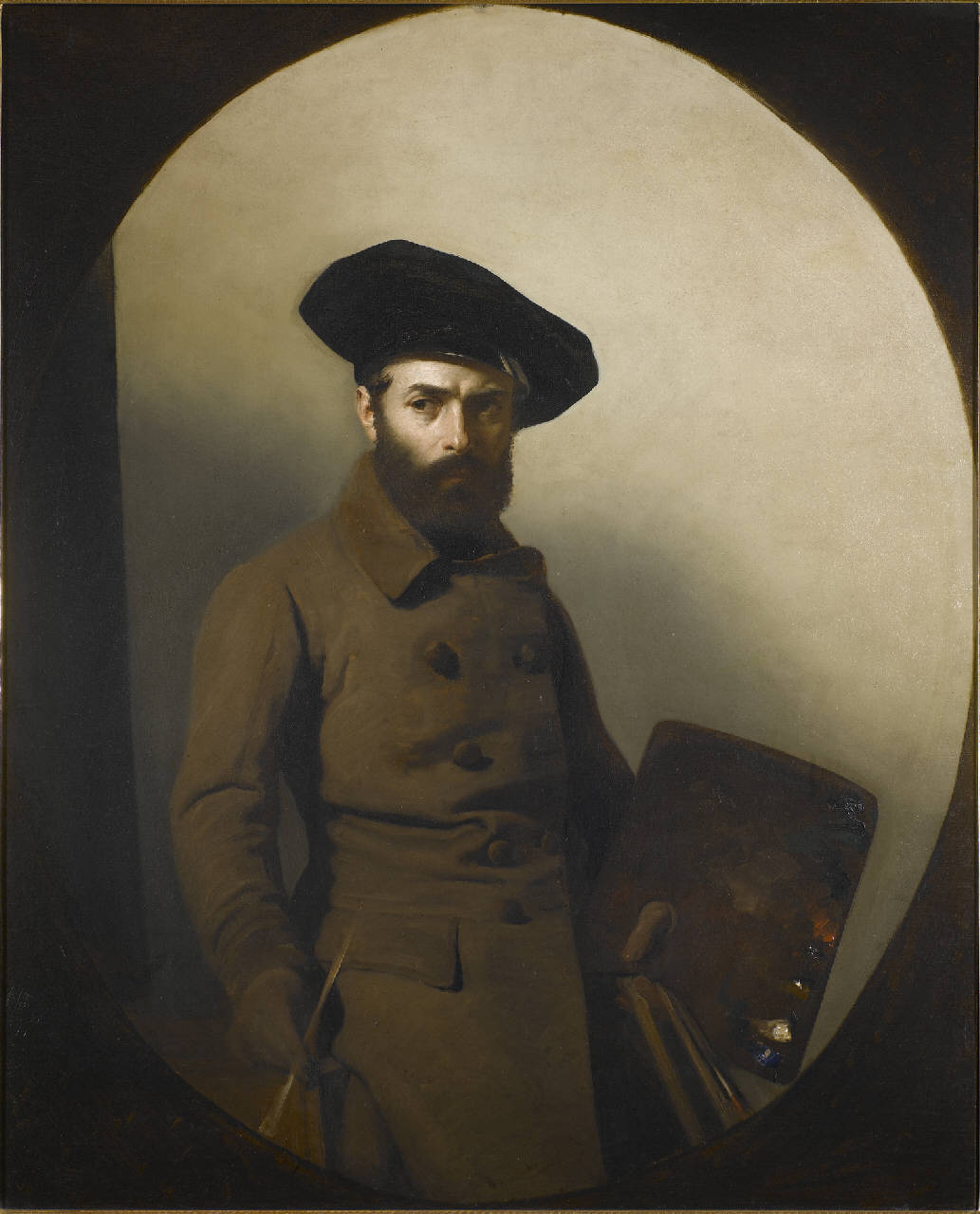 Ritratto del pittore Carlo Bellosio, ritratto di carlo bellosio pittore (dipinto) di Conconi Mauro (prima metà sec. XIX)