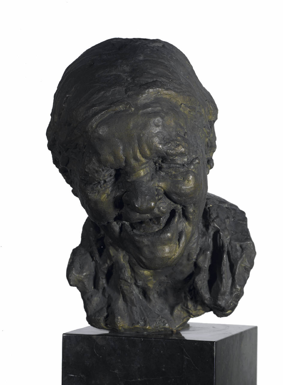 Ruffiana (La mezzana), busto di donna anziana che ride (testa) di Rosso Medardo (fine sec. XIX)