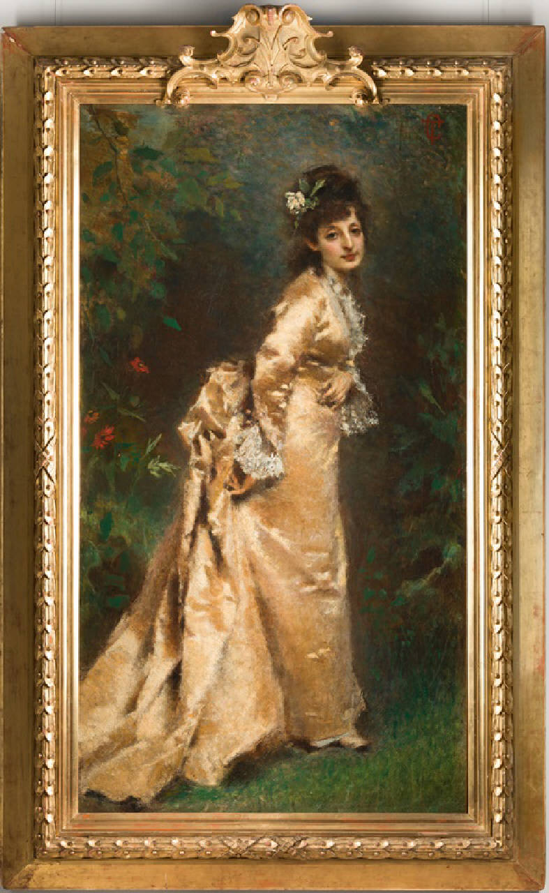 Ritratto di Maria Morozzi, ritratto della signora maria morozzi (dipinto) di Cremona Tranquillo (terzo quarto sec. XIX)