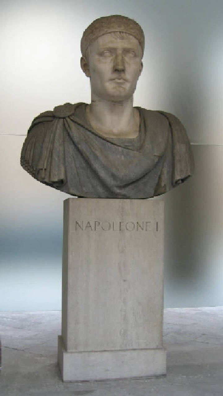 Busto di Napoleone I, Napoleone Bonaparte (mezzo busto) di Comolli Giovanni Battista (sec. XIX)