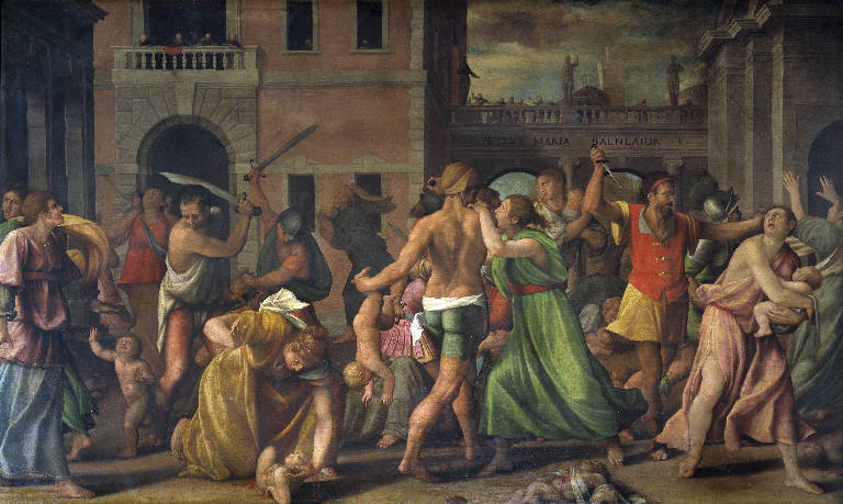 Strage degli innocenti (dipinto) di Bagnadore, Pietro Maria (metà sec. XVI)