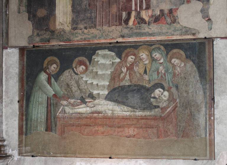 Compianto sul sepolcro di Cristo (dipinto) - ambito lombardo (prima metà sec. XIV)