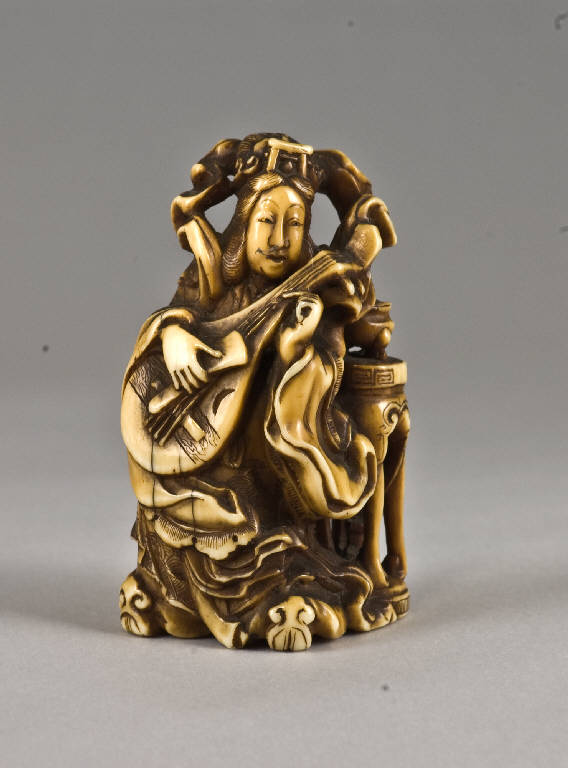 Benten, Divinita' femminile (scultura) di Shounsai (scuola di Edo) (secondo quarto sec. XIX)