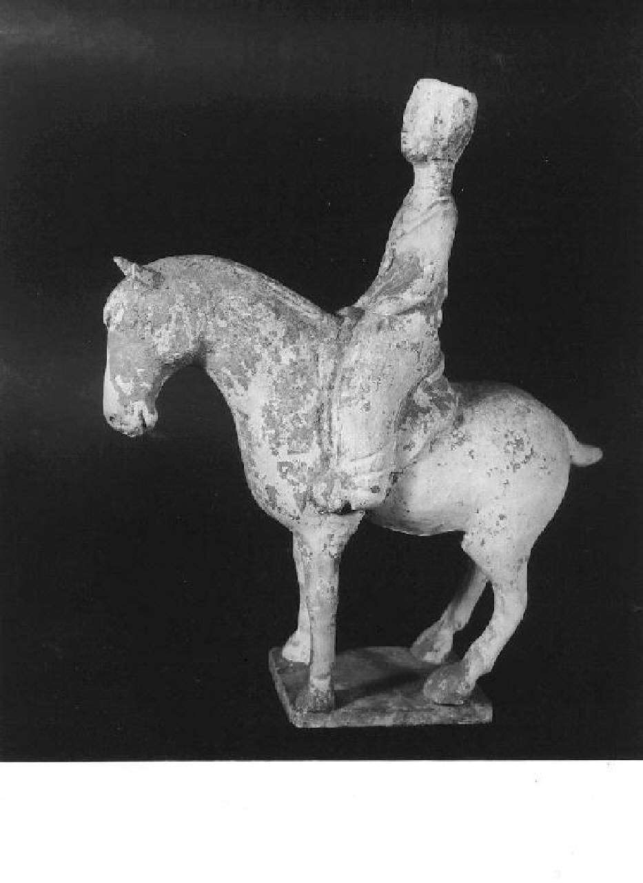 Gruppo equestre (statuetta) - Manifattura cinese (secc. VII/ X)