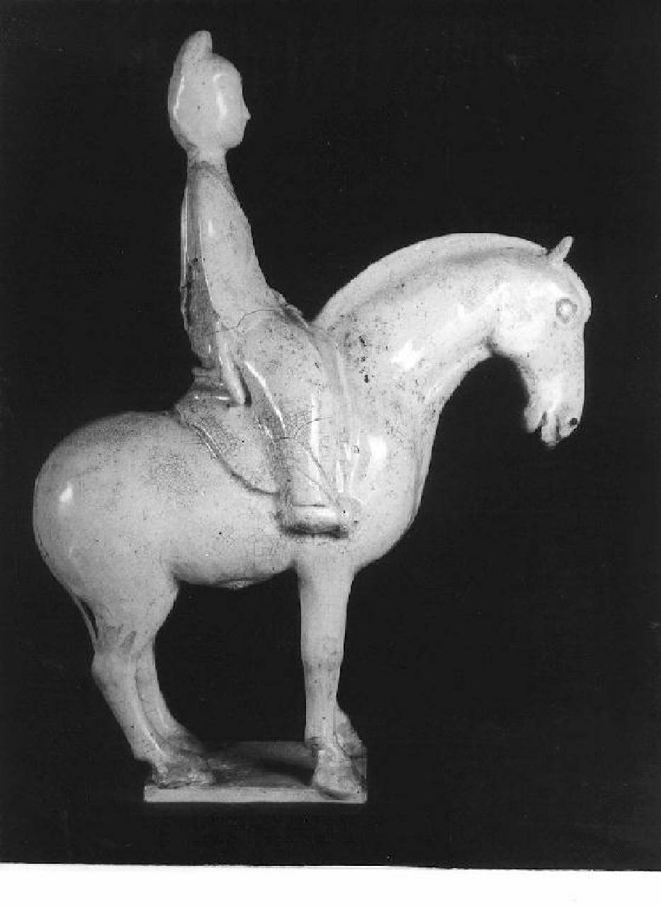 Gruppo equestre (statuetta) - Manifattura cinese (secc. VII/ X)