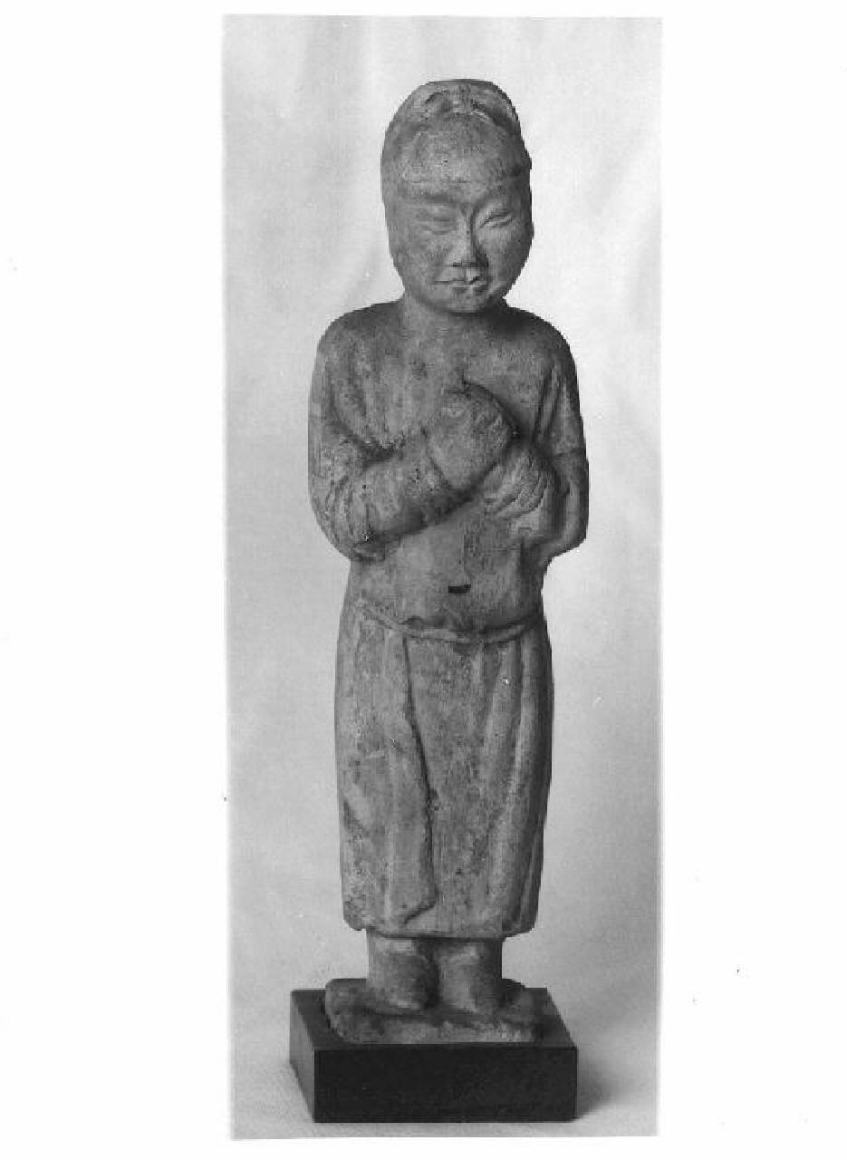 Attendente (statuetta) - Manifattura cinese (secc. VII/ X)