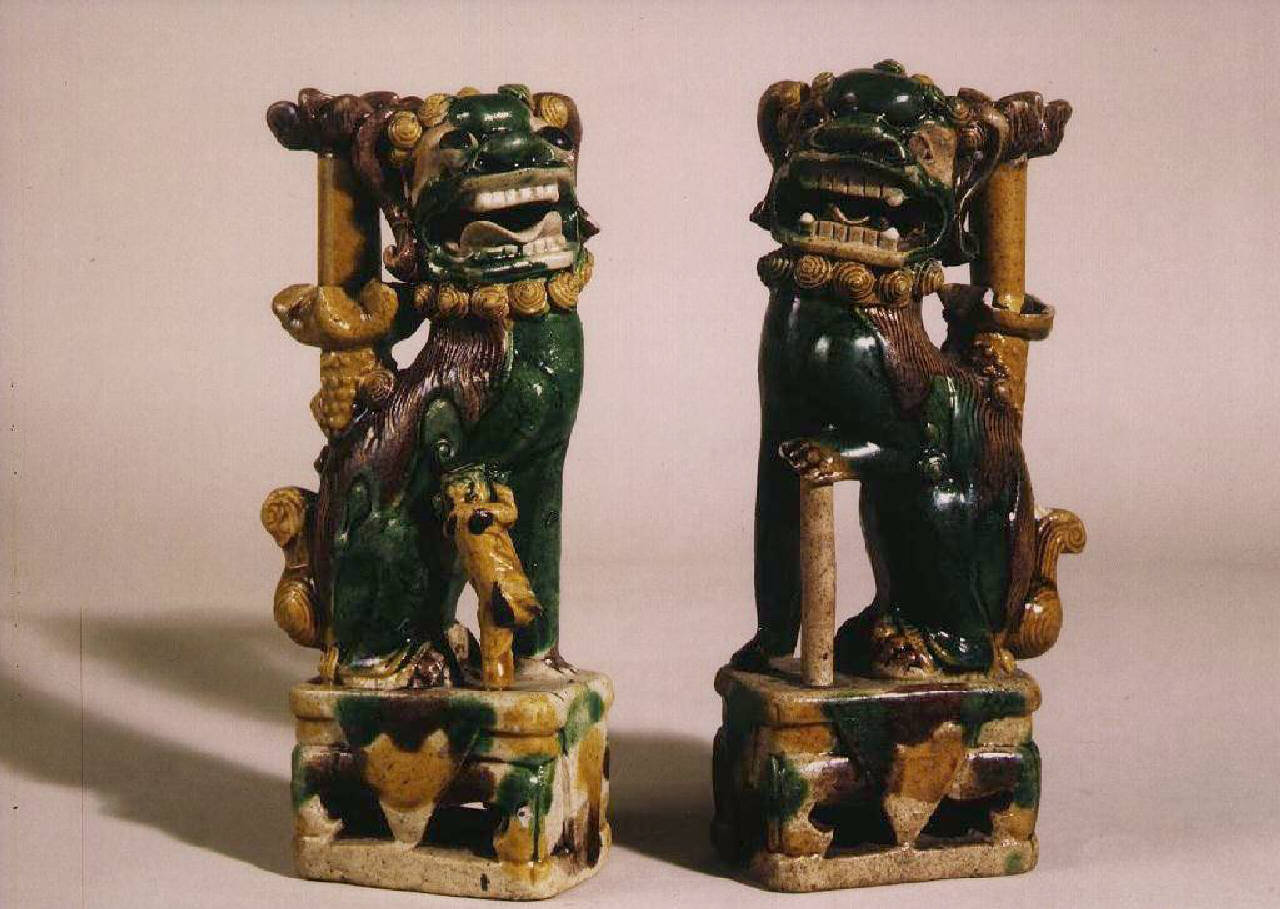Leone buddista seduto (statuetta) - Manifattura cinese (secc. XVII/ XVIII)