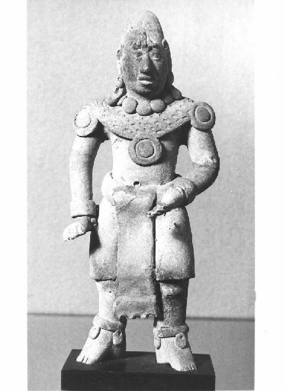 figura maschile (statuetta) - Manifattura Maya (secc. III/ X)