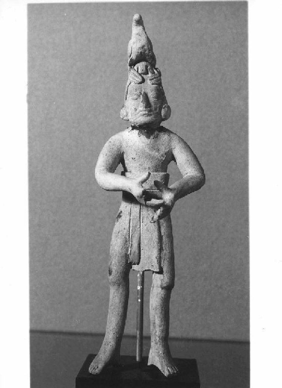 Figura maschile gibbuta (statuetta) - Manifattura Maya (secc. III/ X)