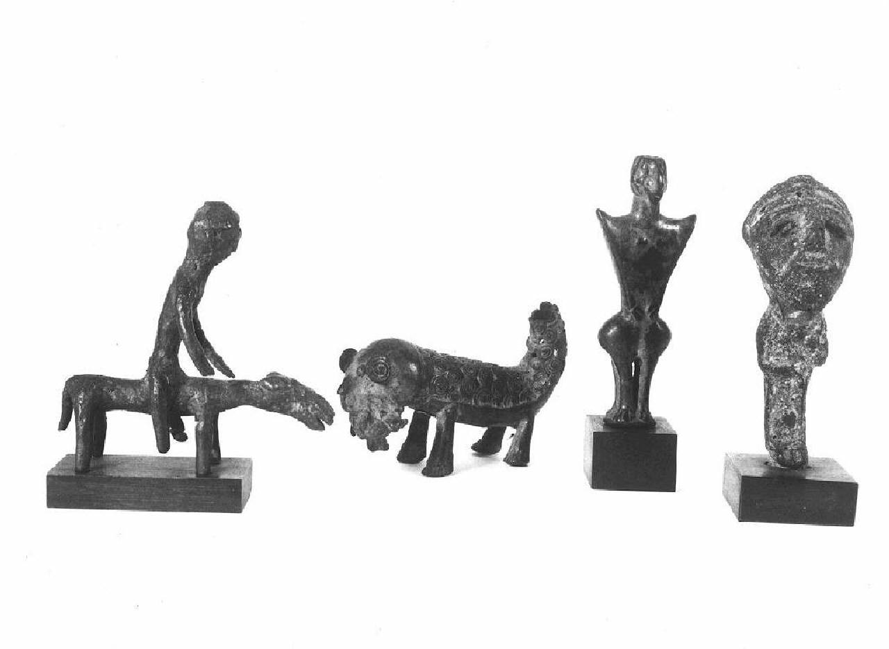 Gruppo equestre (statuetta) - Manifattura Dahomey (secc. XII/ XIV)