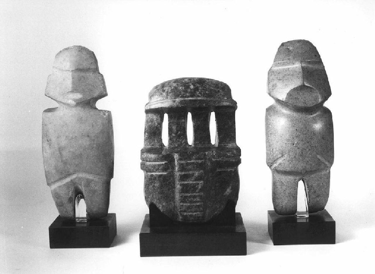 Modellino di tempio (statuetta) - Manifattura Mezcala (Guerrero, Messico occidentale (secc. XVI/ IV a.C)