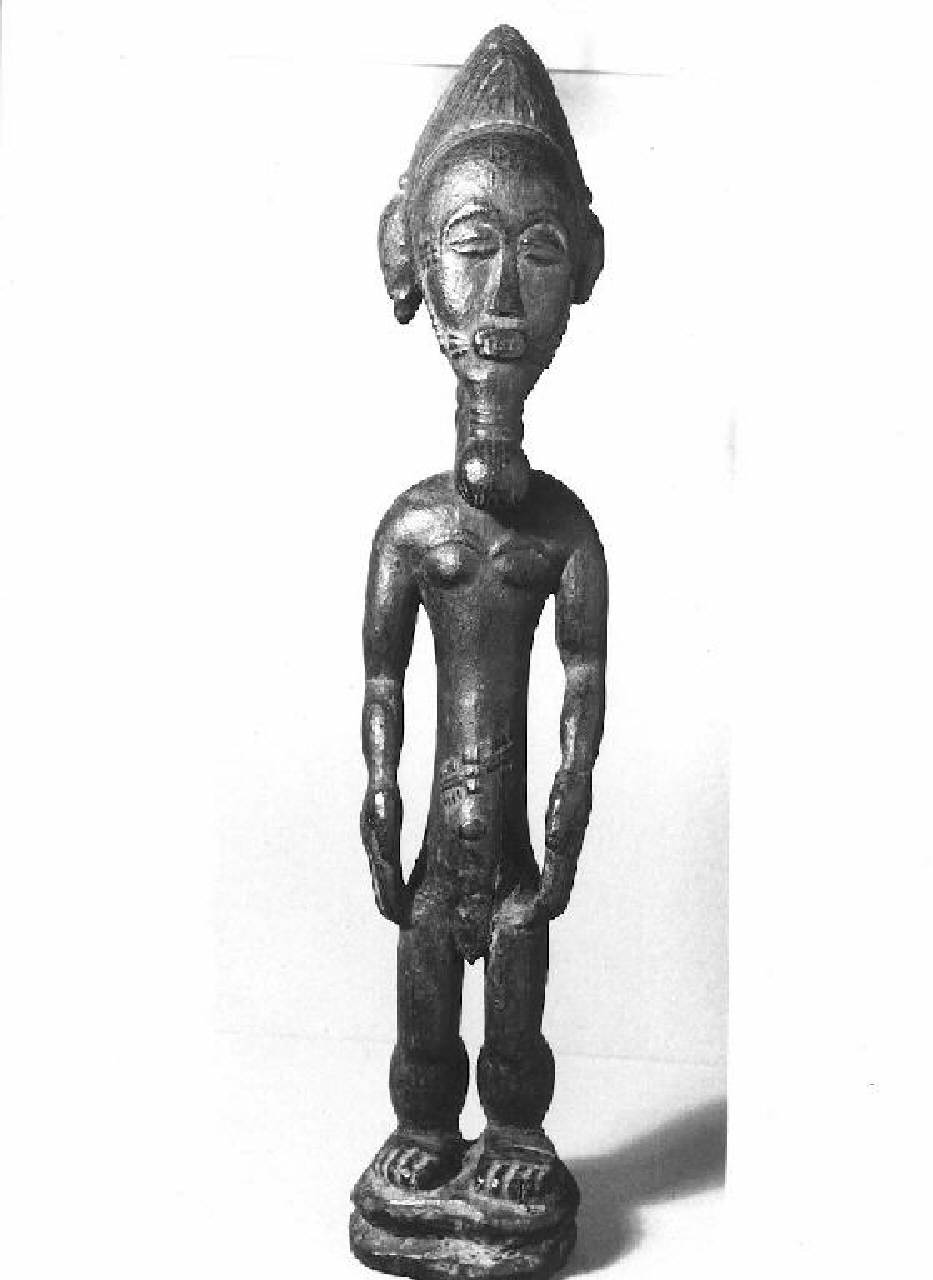 figura maschile (statua) - Manifattura Baulé, Costa d'Avorio (secc. XIX/ XX)