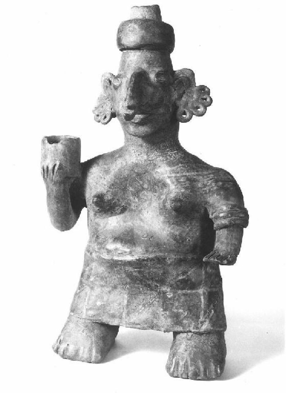 figura antropomorfa (statuetta) - Manifattura Nayarit, Messico occidentale (secc. IV a.C/ VII)