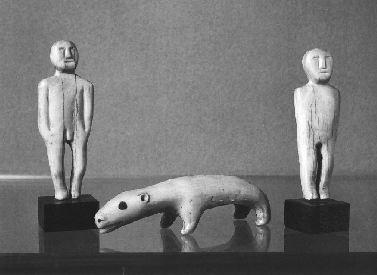 figura maschile (statuetta) - Manifattura Inuit, Alaska (secc. XIX/ XX)