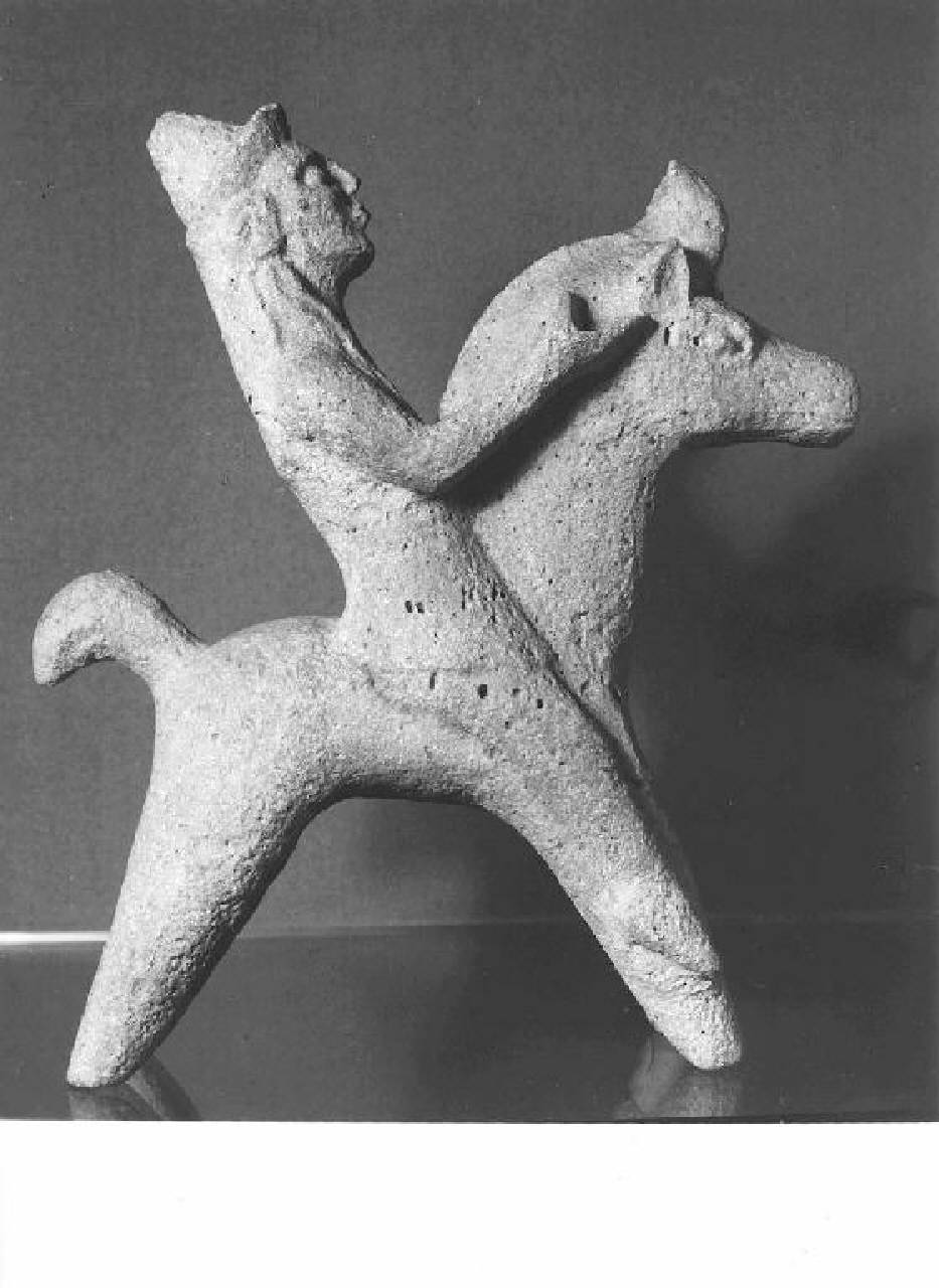 Gruppo equestre (statuetta) - Manifattura cipriota