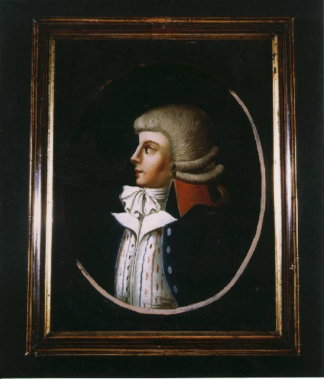 ritratto di giovane gentiluomo di profilo (dipinto) - Ambito italiano (fine sec. XVIII)