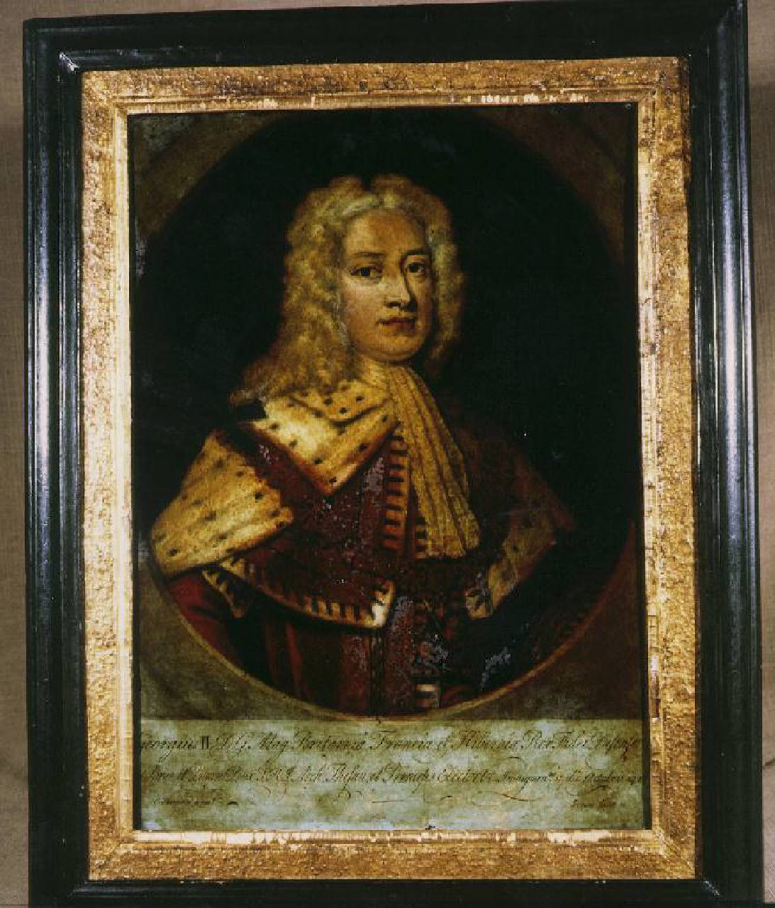 ritratto di Giorgio II (stampa su vetro) di Simon - Ambito inglese (sec. XVIII)