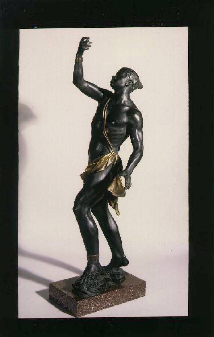 Moro con braccio alzato (statua) - Manifattura francese (Fine/inizio secc. XVIII/ XIX)