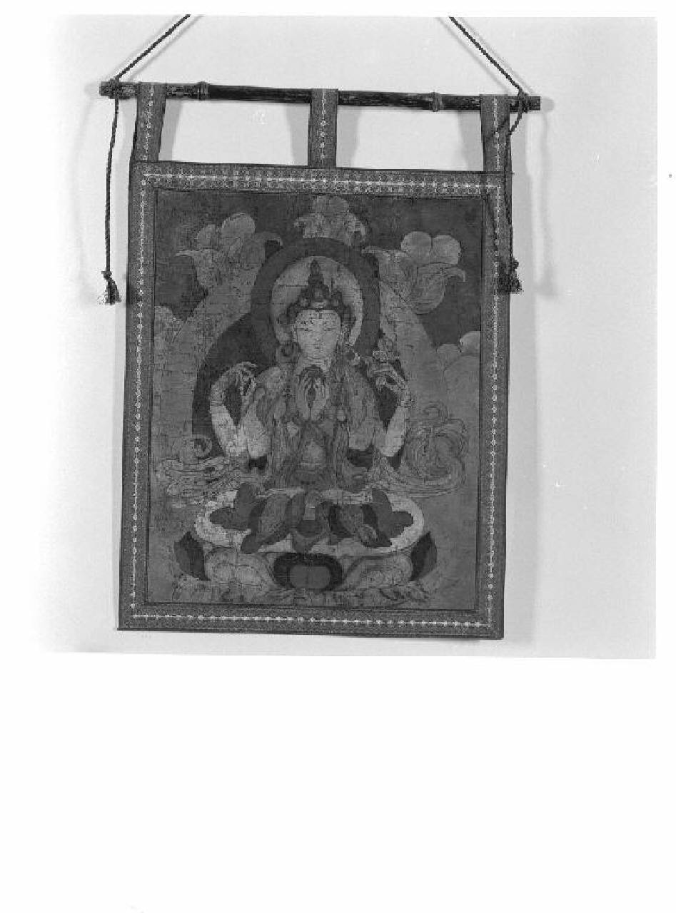 Figure orientali (dipinto) - Manifattura tibetana