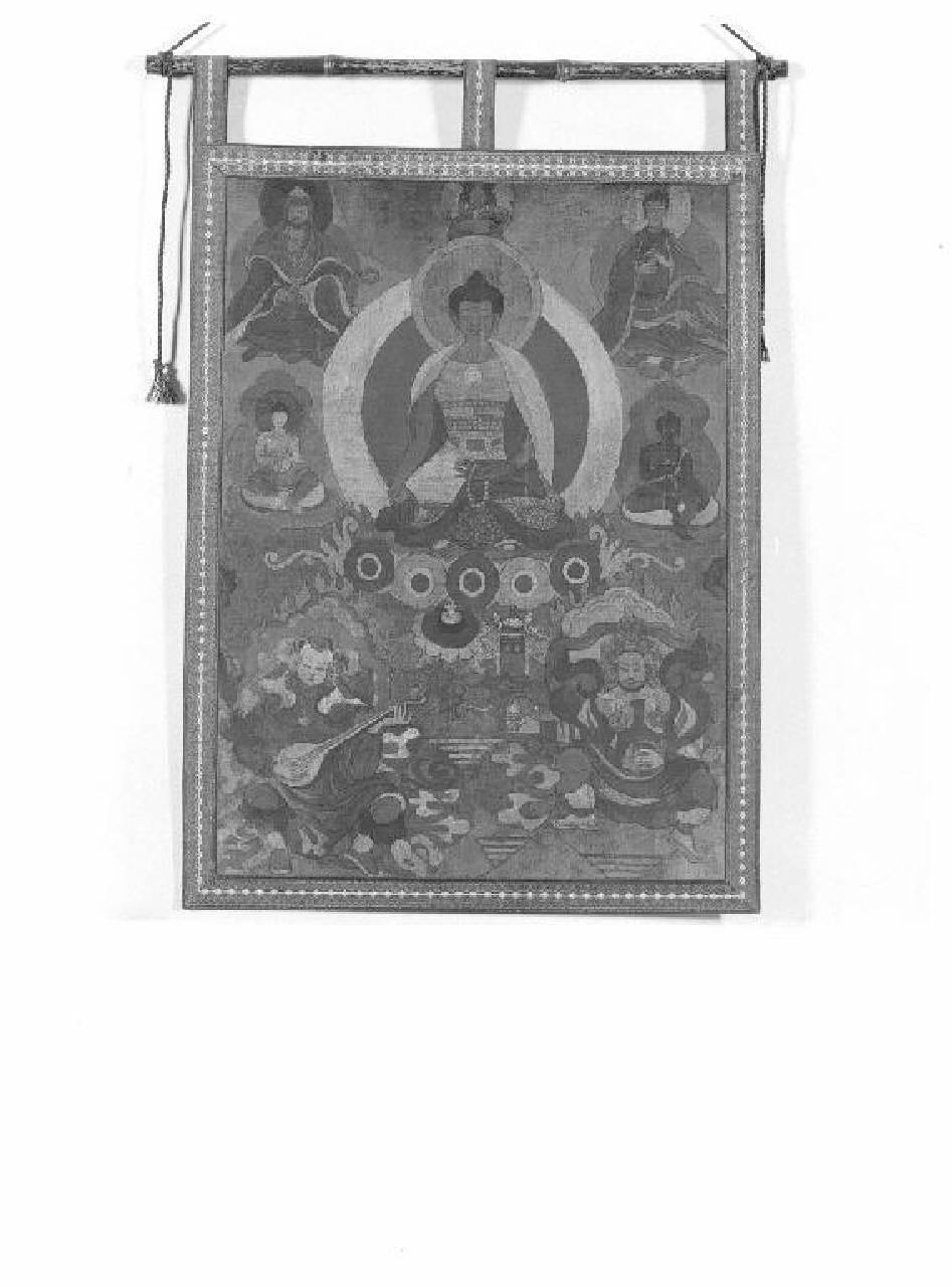 Buddha (dipinto) - Manifattura tibetana (secc. XIX/ XX)