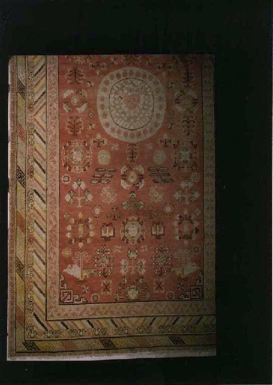 tappeto - Manifattura Khotan, Turkestan Orientale (fine sec. XIX)