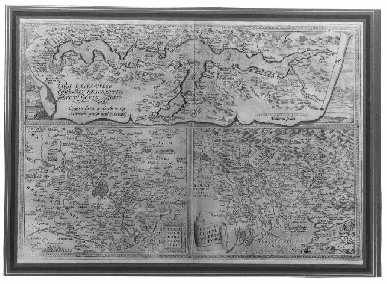 Carte geografiche del Lago di Como, Lazio, Friuli. (stampa) (sec. XVIII)