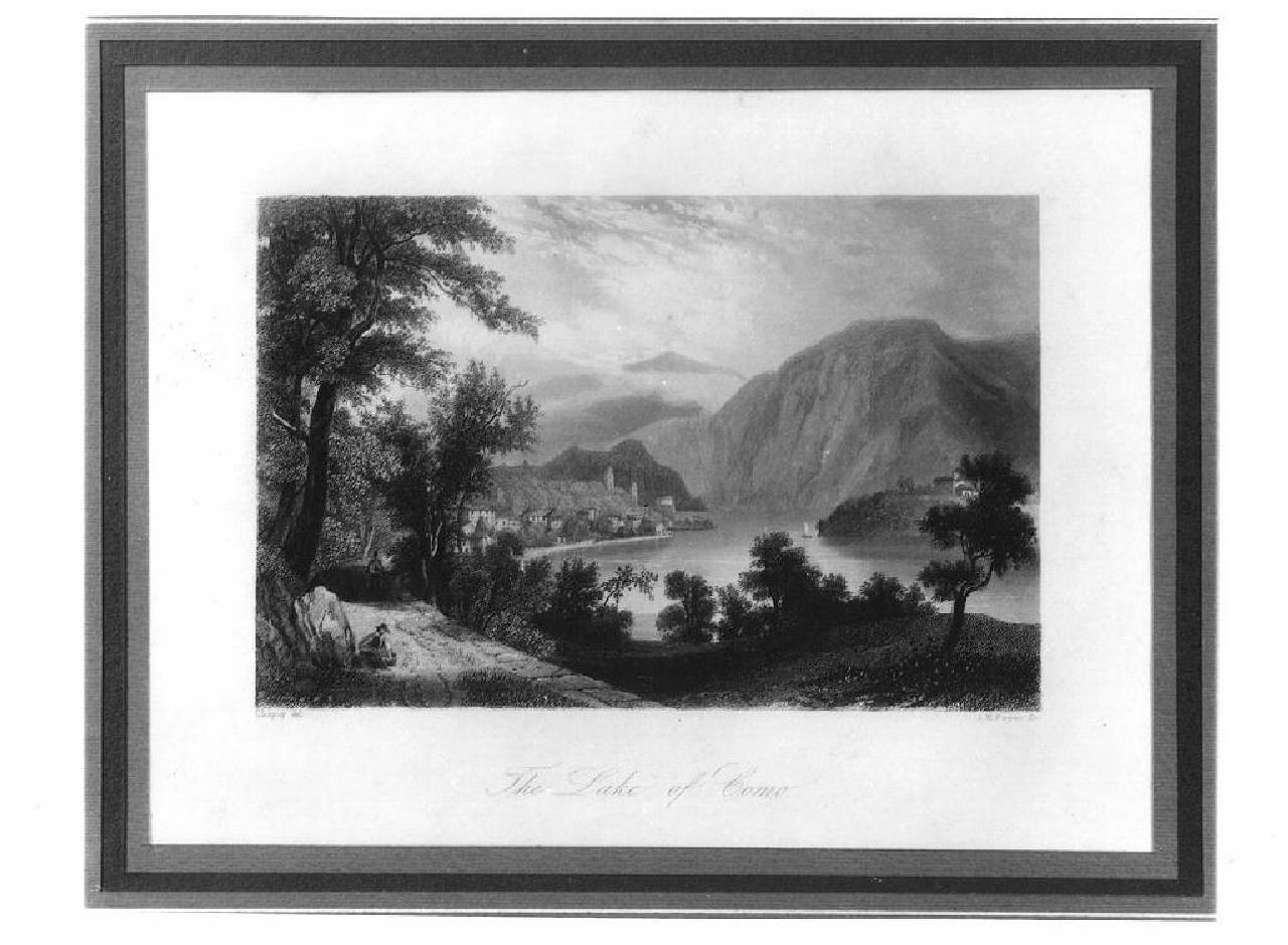 veduta del lago di Como (stampa) di Payne, A.H. (sec. XIX)