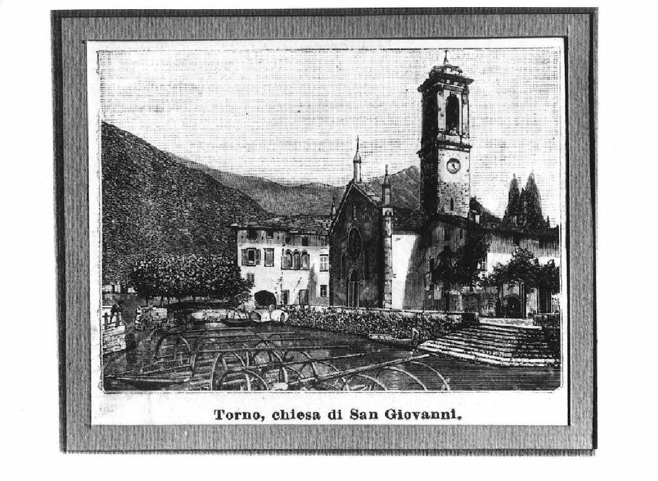 veduta dela chiesa di San Giovanni a Torno. (stampa) - Ambito lombardo (sec. XIX)