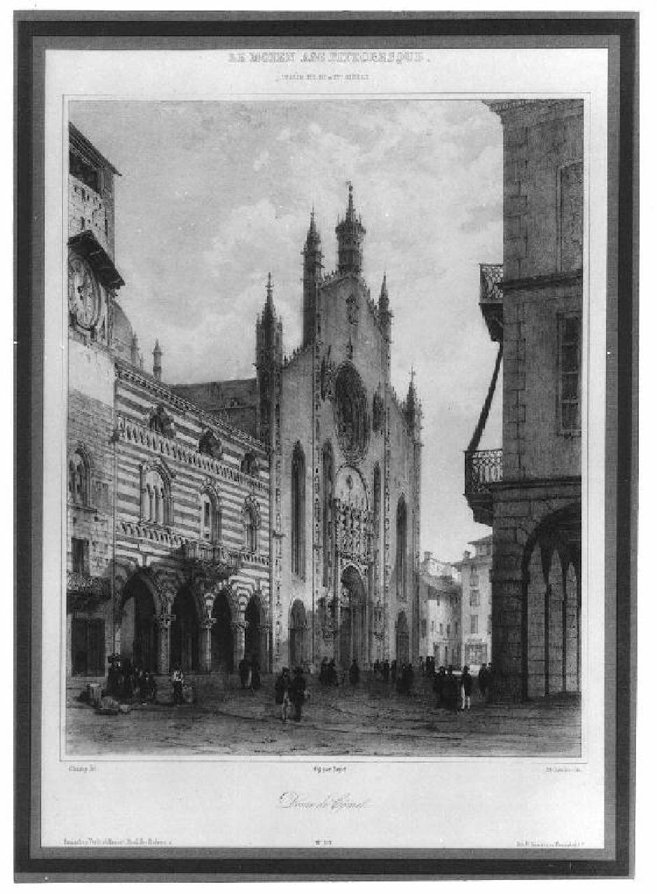Duomo di Como.
. (stampa) di Cuvillier A. (Prima metà sec. XIX)