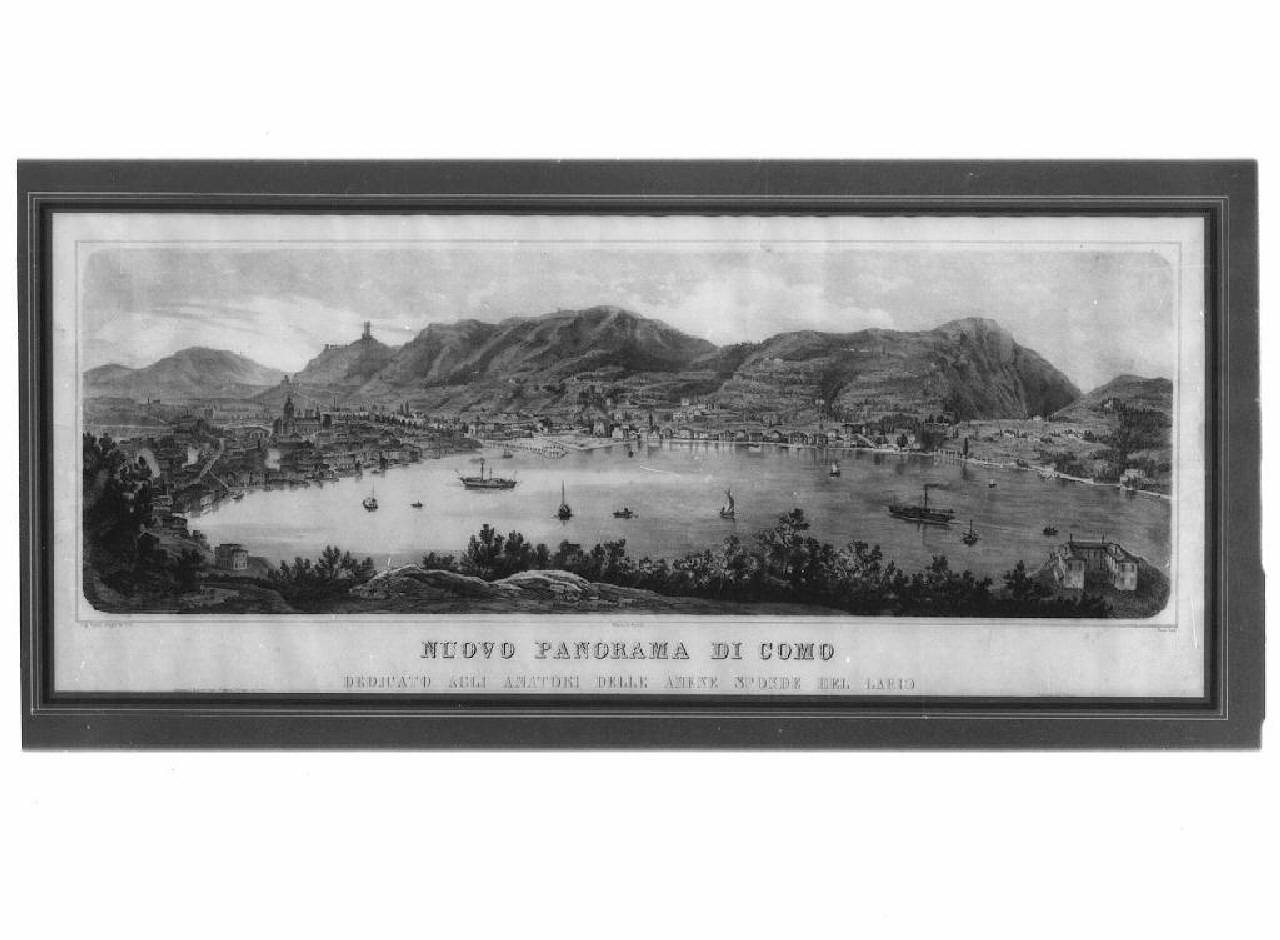 veduta del lago di Como (stampa) di Elena Giuseppe (Seconda metà sec. XIX)