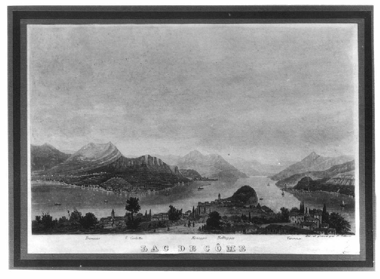 veduta del lago di Como (stampa) di Citterio F. (sec. XIX)