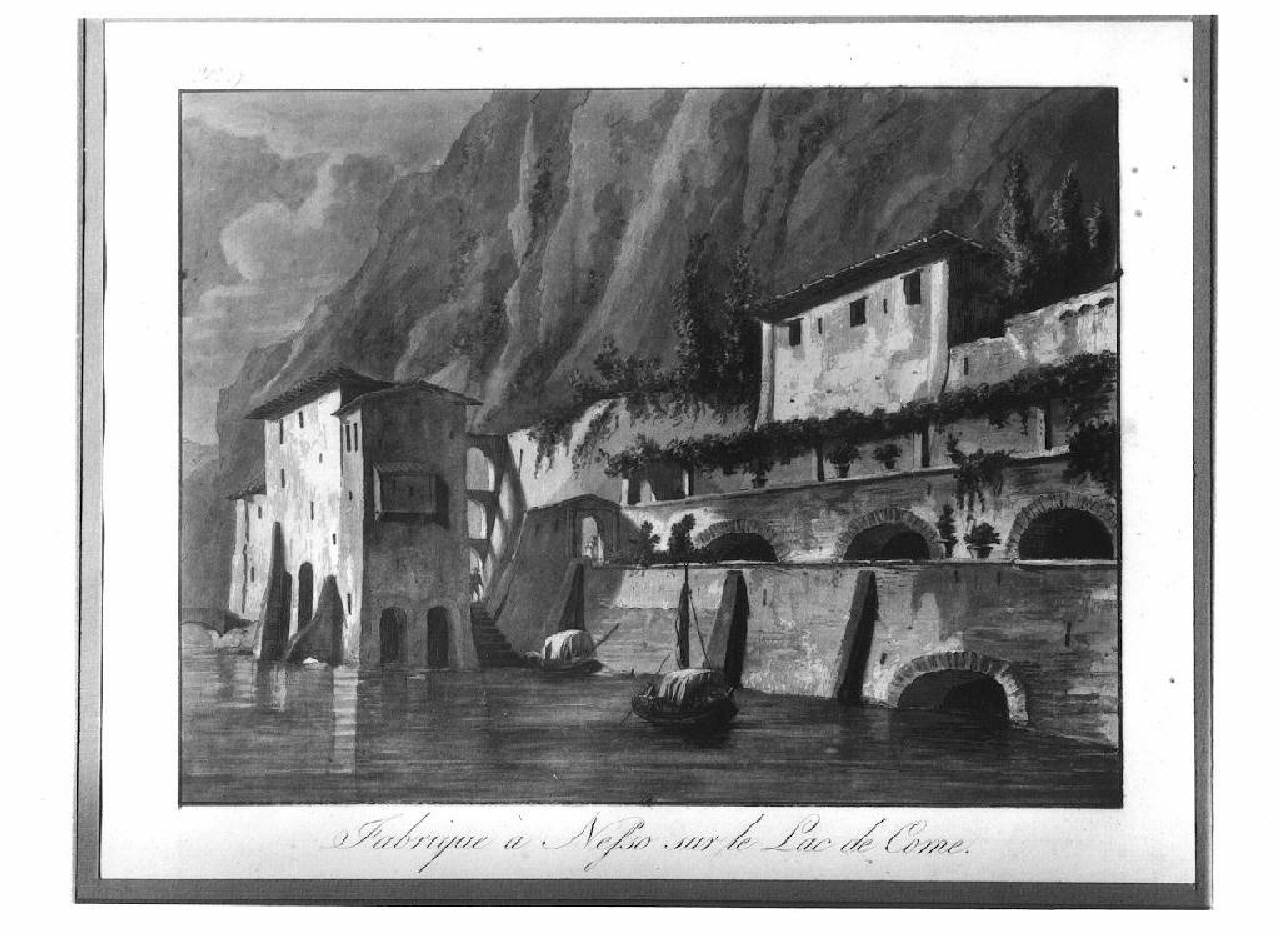 Lago di Como, Nesso. (stampa) - Ambito francese (sec. XIX)