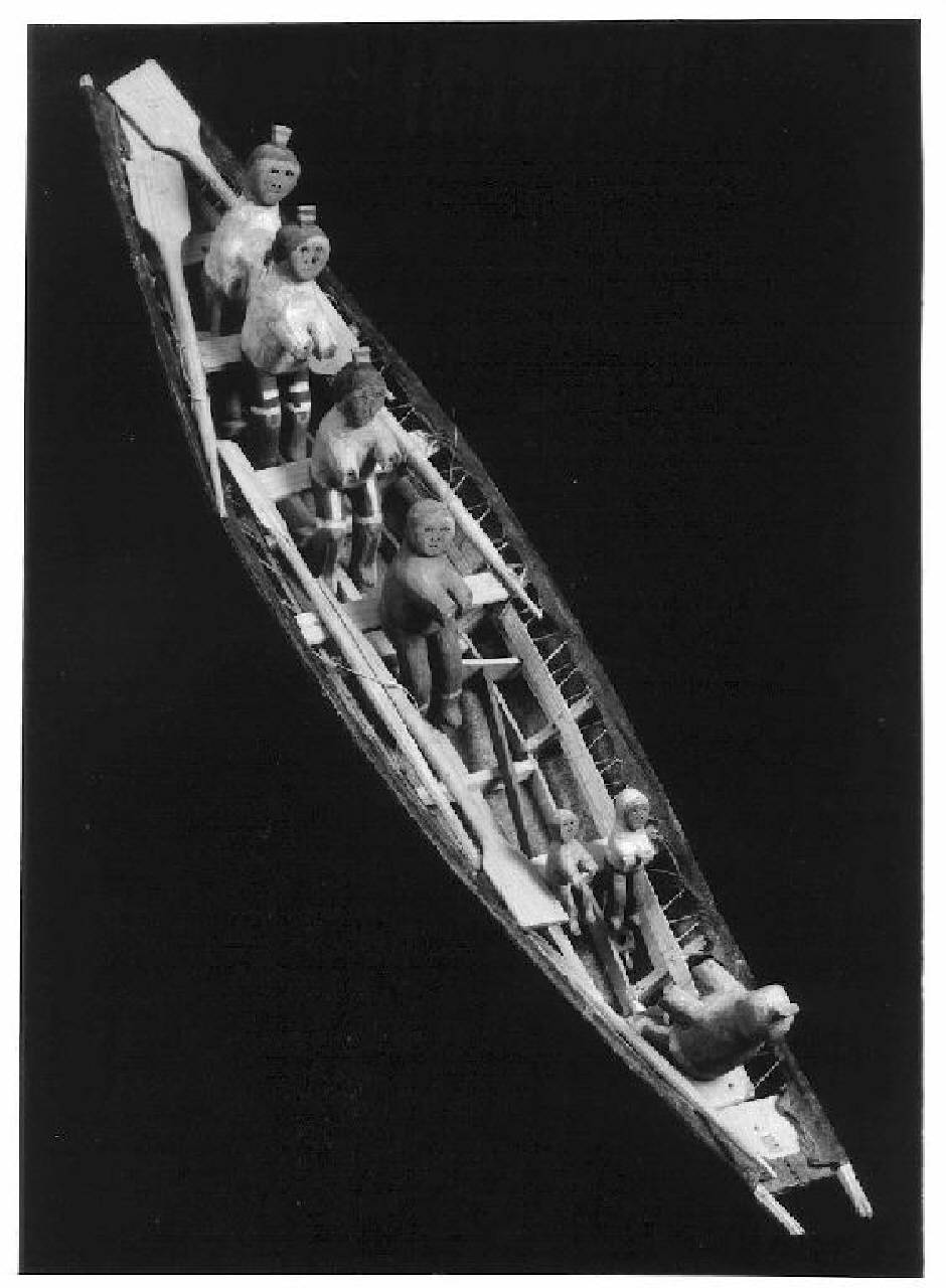 Barca con passeggeri. (barca) - Manifattura Inuit (sec. XX)