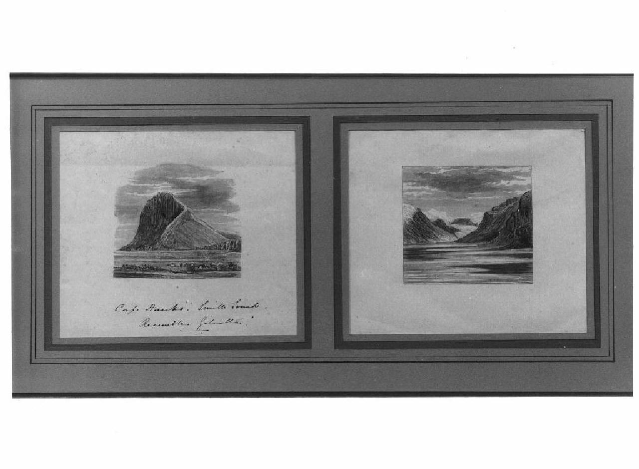 Vedute di montagne. (stampa) - produzione inuit (sec. XX)