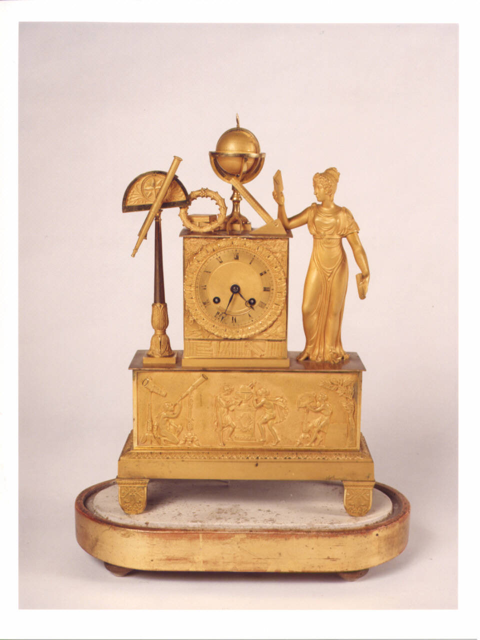 Astronomia (orologio da tavolo) - manifattura francese (primo quarto sec. XIX)