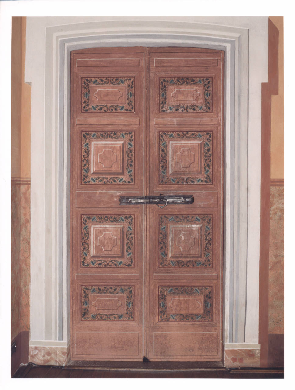 porta dipinta - manifattura lombarda (prima metà sec. XVIII)