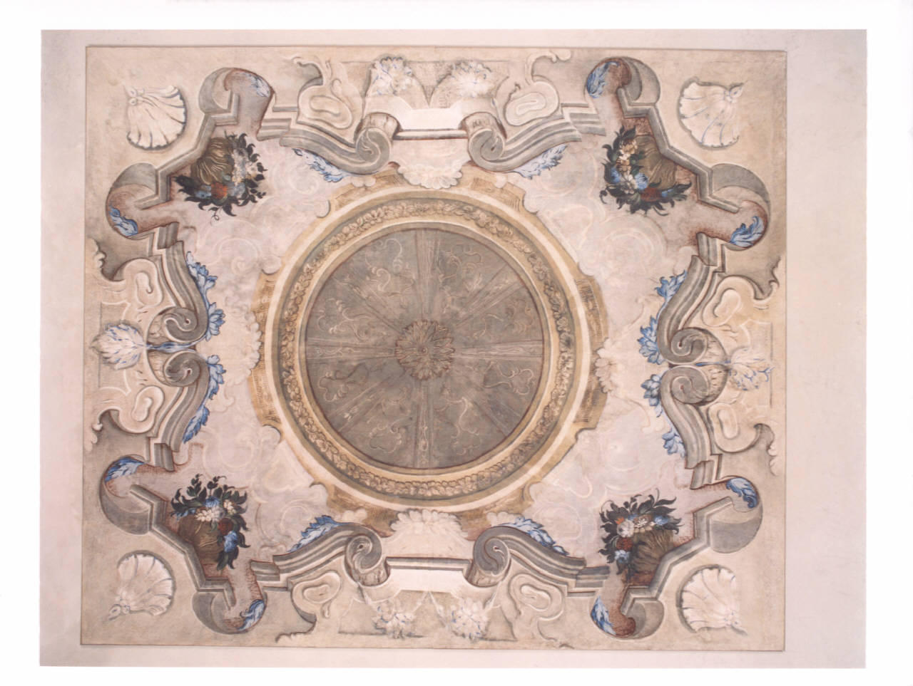 motivi decorativi architettonici (dipinto) di Minei Filippo; Grandi Giovanni Battista; Grandi Gerolamo (cerchia; cerchia; cerchia) (prima metà sec. XVIII)
