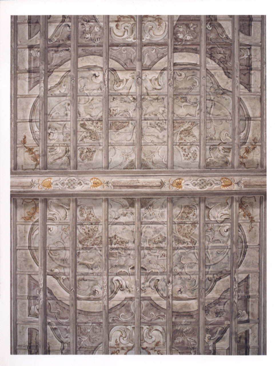 motivi decorativi geometrici (soffitto dipinto) di Bellotti Biagio; Maggi Pietro (cerchia; cerchia) (prima metà sec. XVIII)