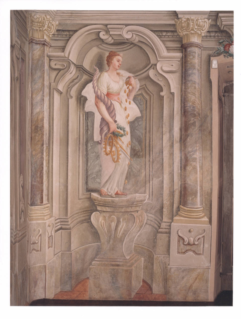 Liberalità (dipinto murale) di Bellotti Biagio; Maggi Pietro (cerchia; cerchia) (seconda metà sec. XVIII)