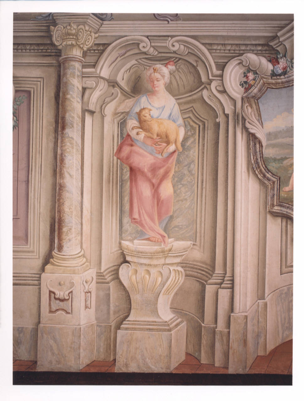 Mitezza (dipinto murale) di Bellotti Biagio; Maggi Pietro (cerchia; cerchia) (seconda metà sec. XVIII)