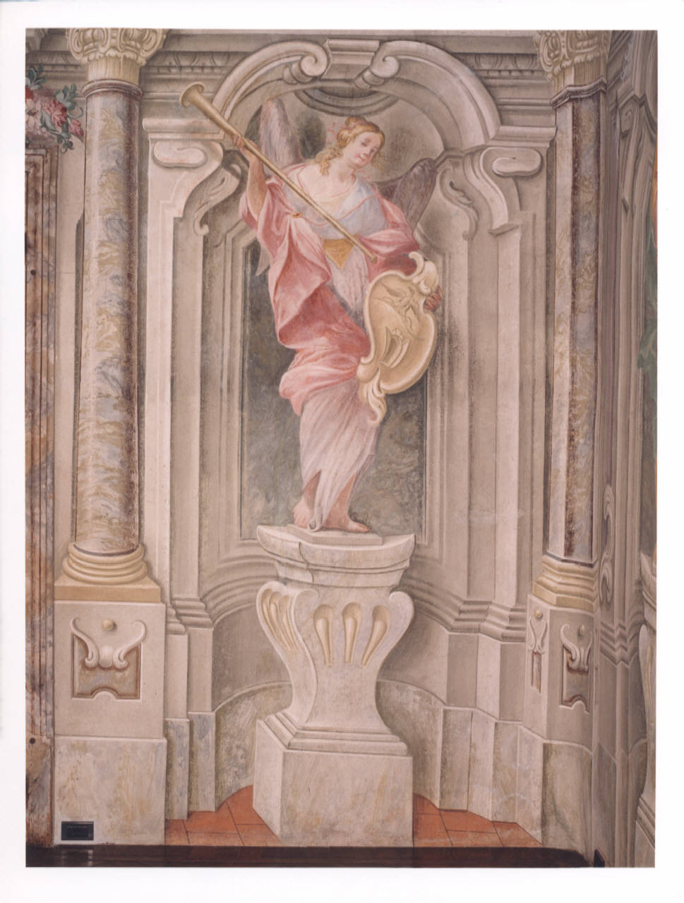 fama (dipinto murale) di Bellotti Biagio; Maggi Pietro (cerchia; cerchia) (seconda metà sec. XVIII)