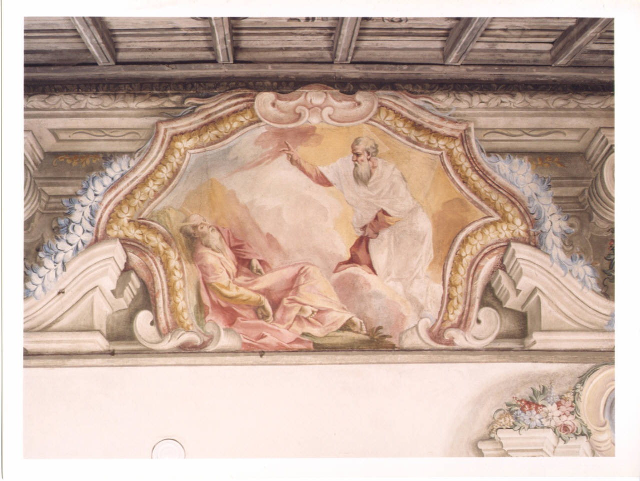 morte di Mosè (dipinto murale) di Ronchelli Giovan Battista (e aiuti) (seconda metà sec. XVIII)