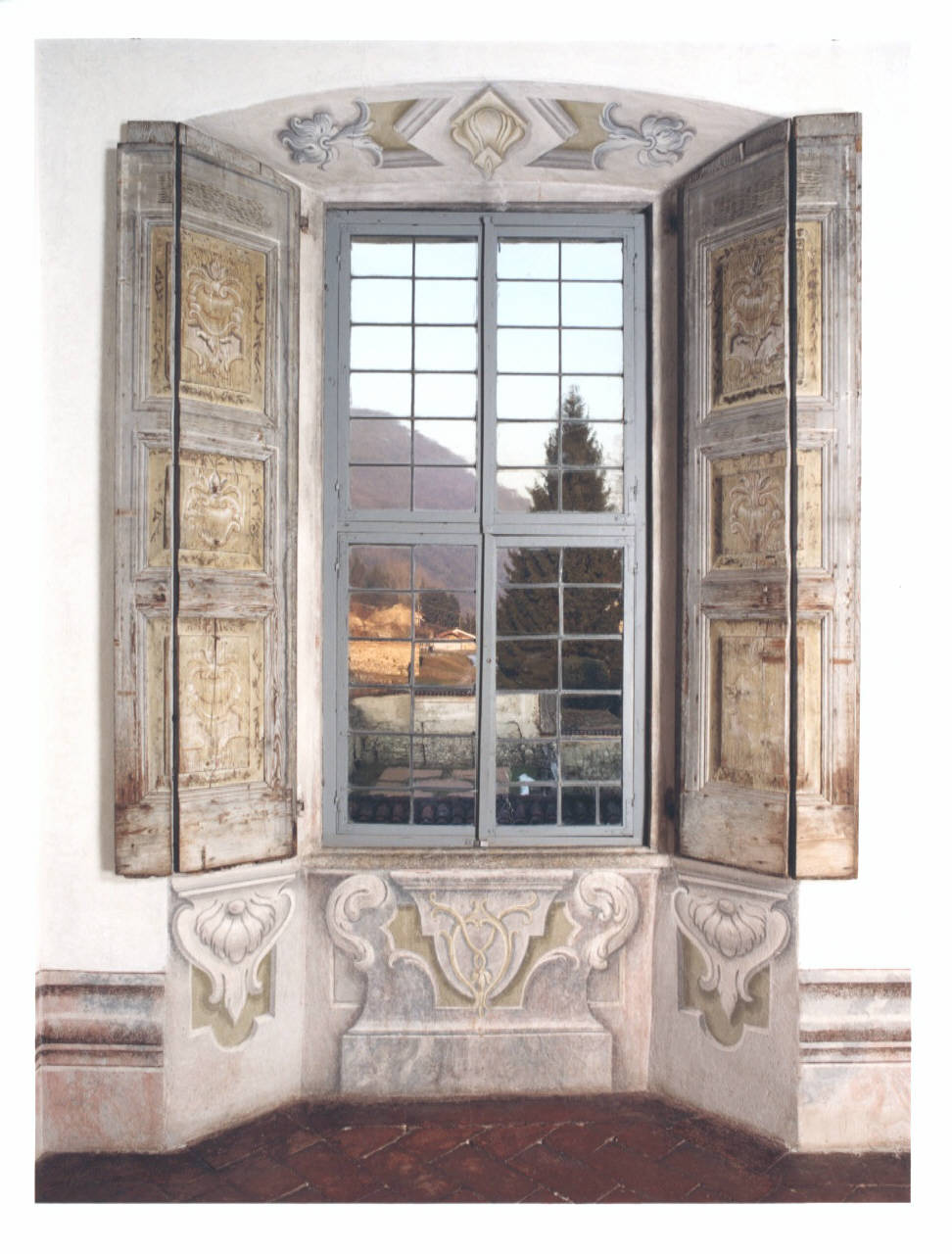 motivi decorativi architettonici (finestra strombata) di Bellotti Biagio (bottega) (seconda metà sec. XVIII)