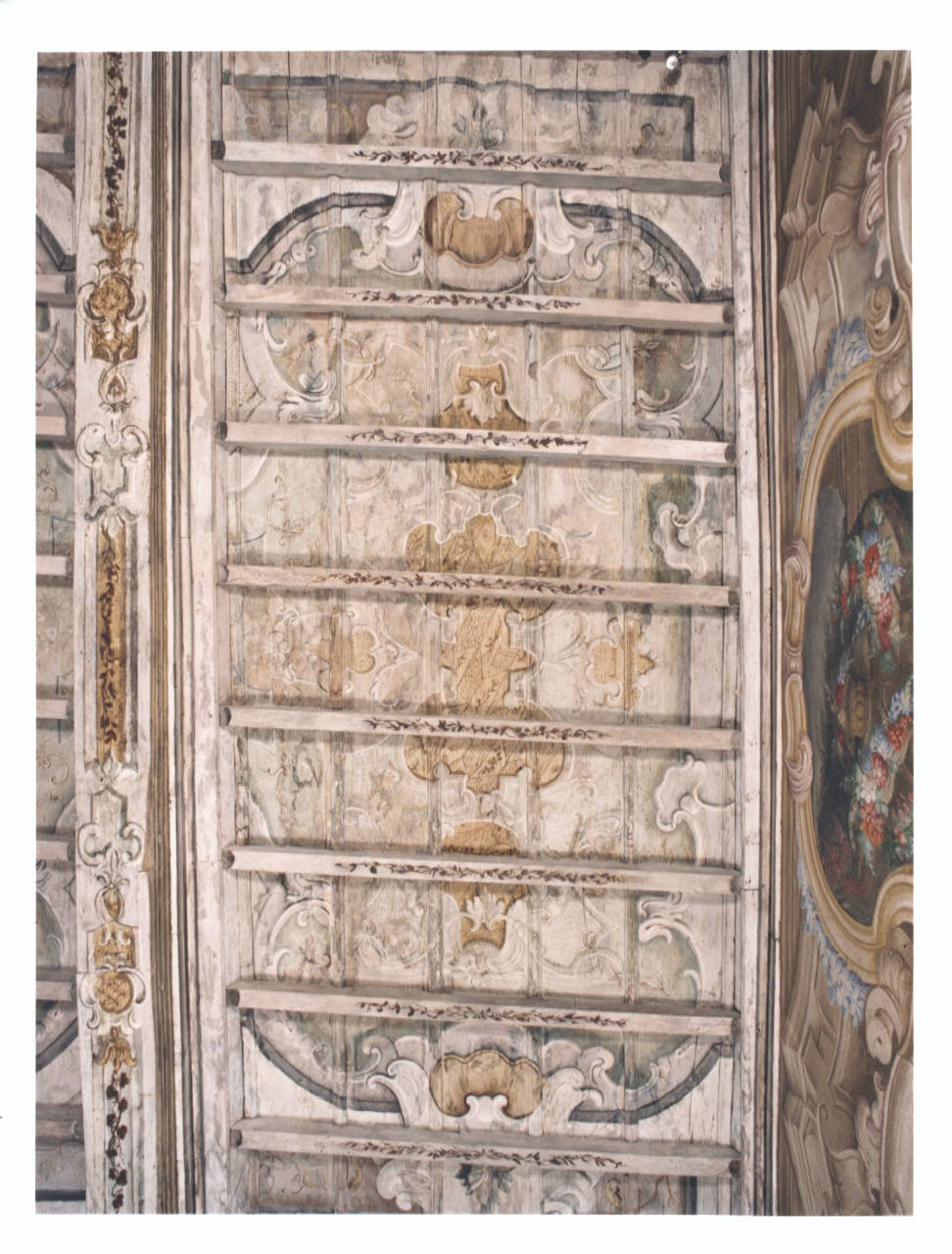 motivi decorativi geometrici (soffitto dipinto) - manifattura lombarda (seconda metà sec. XVII)