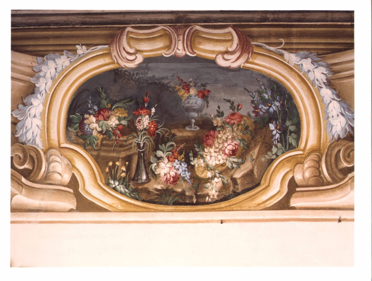 motivi decorativi floreali (dipinto murale) di Romagnoli (seconda metà sec. XVIII)