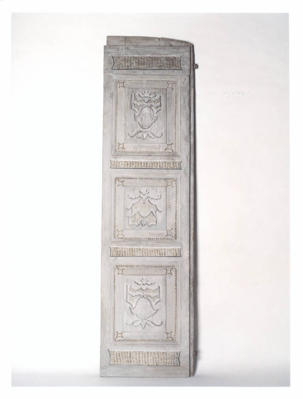 motivi decorativi geometrici (scuri di finestra dipinti) - manifattura lombarda (seconda metà sec. XVIII)