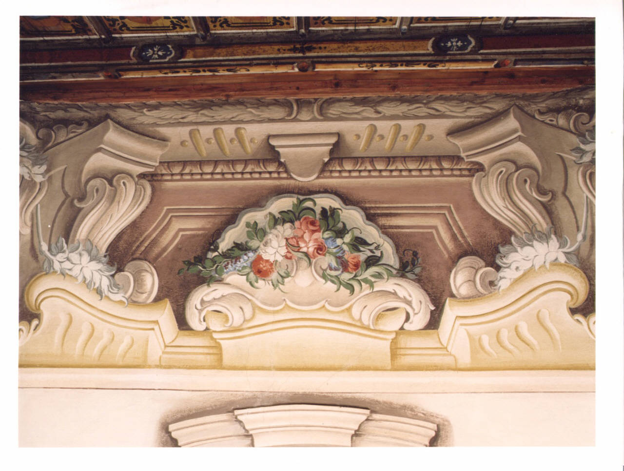 motivi decorativi architettonici (dipinto murale) - ambito lombardo (prima metà sec. XVIII)